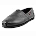 Laforst Jess Womens Leather Slip Resistant Server Waitress Nurse Slip On Flat Black 8.5