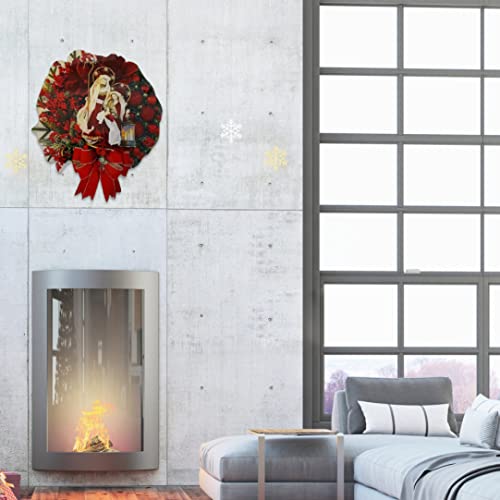 Couronne de Noël pour porte : transformez votre entrée en chalet d'hiver - 3