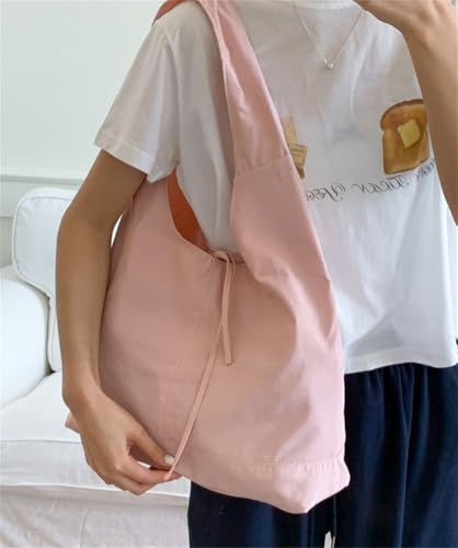 Slouchy Nylon Tote Bag Women Trendy Crossbody Purse Bow Tie Underarm Shoulder Hobo Bags Satchel College Travel Handbag2