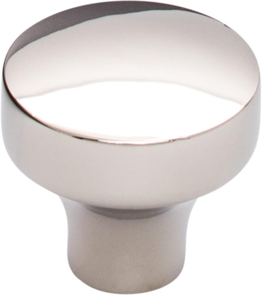 Top Knobs - TK901PN - Kinney Knob 1 1/4" - Polished Nickel - Lynwood Collection