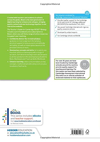 Cambridge Igcse(tm) Biology Teacher's Guide with Boost Subscription Booklet: Hodder Education Group - Image 2