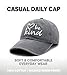 Waldeal Be Kind Trendy Women's Cotton Hip-Hop Baseball Cap Embroidered Fashion Unisex Hat-Grey