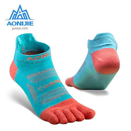 AONIJIE Toe Socks for Men and Women High Performance Athletic Running Five Finger Ankle Socks