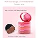 UCANBE 5 Colors Face Blusher Palette Waterproof Matte Long Lasting Lightweight Blush Powder Pink Coral Blushing Pallet with Brush Mirror Women Makeup Gift Set Kit