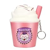  ALIKEEY 12Cm Leche Helado Copa Blandas Lento Levantamiento Exprimir Estrés Mitigador Encanto Juguete EstréS Alivio Lento Aumento Piscina Educativos AñOs Juegos