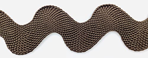 Image of 1-1 /2 inch Giant Jumbo RIC Rac (Brown, 5 Yards)