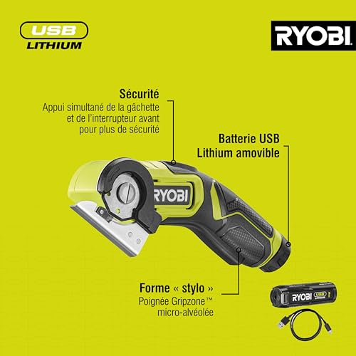 RYOBI RCT4-120G 4V Cordless Cutting Tool (1 x 2.0Ah), Hyper Green - image 5