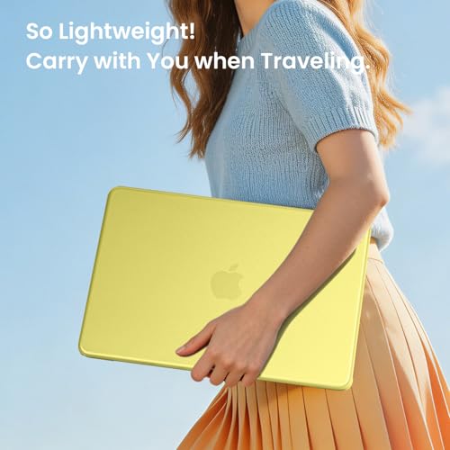 Image of BlueSwan Compatible with 2026 MacBook Neo Case 13-inch with A18 Pro chip A3404, 100% Match Official Color, Sturdy Protective Hard Shell, Ultra-Thin Mac Cover, Citrus, Matte Laptop Skin