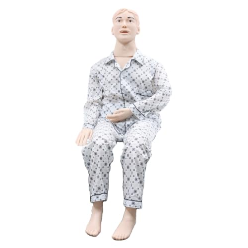 Image of INTBUYING Patient Care Nursing Manikin Female, 5.34Ft Life-Size Trauma Education Teaching Model Multi-Function Demonstration Manikin Model with 2 Muscle Module and Urinary Catheter for Teaching