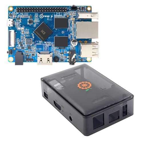 Orange Pi PC H3 Quad Core Open Source Carte d'apprentissage avec SDRAM LPDDR3 1 Go pour Android 4.4, Ubuntu, Debian Image (SingleBoard + étui)