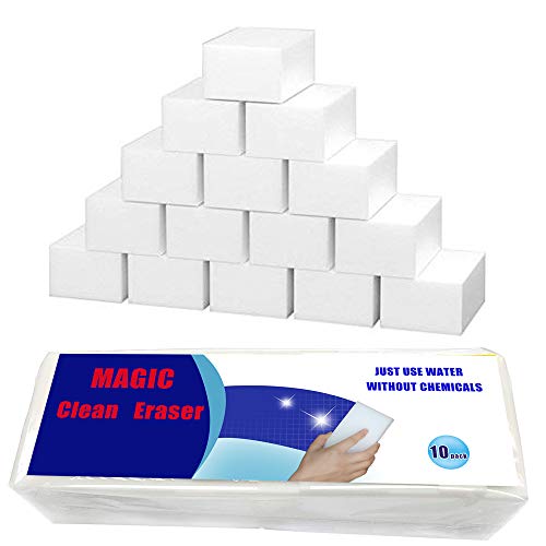 Image of Magic Sponge Eraser Melamine Cleaner, Household Cleaning Non-Scratch Sponge Universal Cleaner for Multi Surface - Extra Large 4X2.7X1.2 (10)