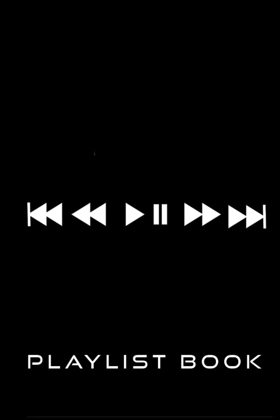 Radio Buttons Song Playlist Log: Playlist Book for DJs, Musicians, and Music Lovers (White on Black)