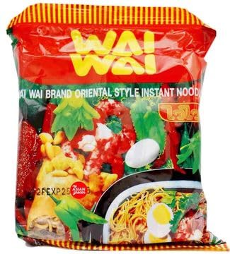 Wai Wai Original Thai Instant Ramen Noodle Soup Nepalese Instant Ramen (15 Pack / 30 Pack)