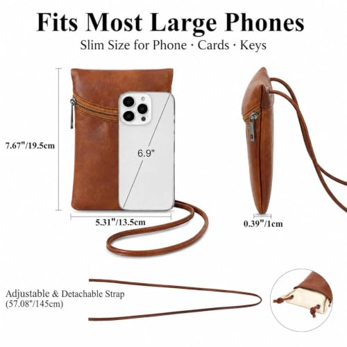 Image of Small Crossbody Women Cell Phone Purse Wallet Bag With Shoulder Strap