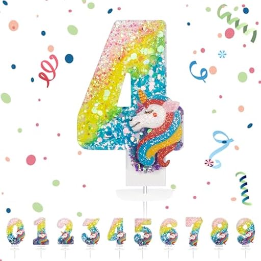 Velas Cumpleaños Números 4,3D Unicornio Arco iris Vela,Vela de Número 4 de Pastel Decoración,Aniversarios,Baby Shower de Cumpleaños | Ya disponible en tu tienda friki favorita! En mundofriki.es! Velas Cumpleaños Números 4,3D Unicornio Arco iris Vela,Vela de Número 4 de Pastel Decoración,Aniversarios,Baby Shower de Cumpleaños | Ya disponible en tu tienda friki favorita! En mundofriki.es!