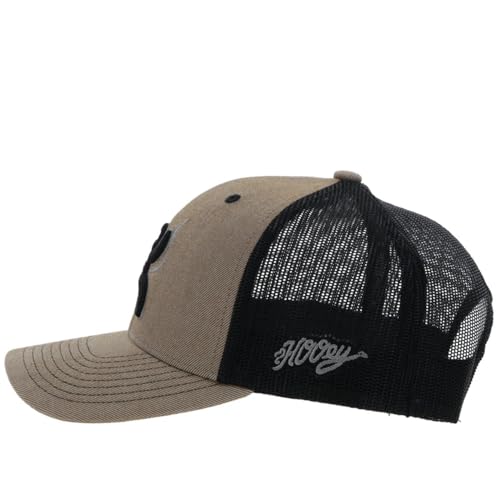 Image of HOOEY Arc Trucker Hat for Men - Adjustable Snapback Baseball Cap - Western Work Hat for Welders Structured 6 Panel