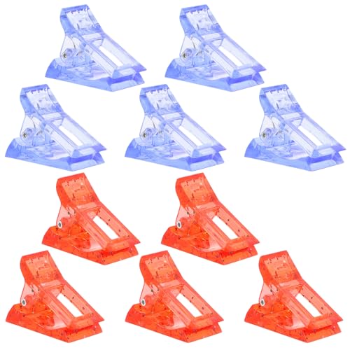 Set 12 clips para uñas postizas para manicura DIY miniatura 1