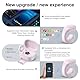 UrbanHomes Tiktok Bluetooth Remote Control, Fingertip Side Rolling Ring Rechargeable Selfie Camera Remote Control, Fingertip Flipper Avec BoîTier De Charge Sans Fil Pour Ios/Android (Rosa)