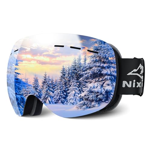 [Ｒｏｖｏｌｔ] スキーゴーグル 眼鏡対応 UV100%カット 耐衝撃 軽量 紫外線防止 防放射 冬山登山 防塵防風防雪 ヘルメット対応 高性能球面 180°広視野のサムネイル