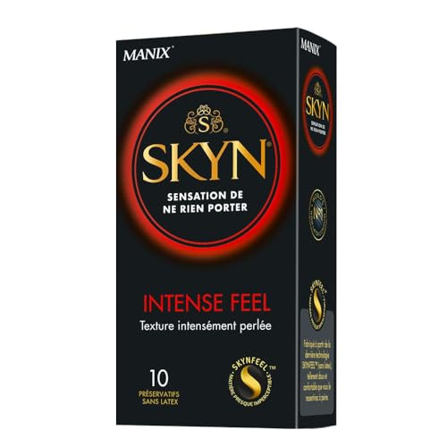Skyn Manix Intense Feel - Condones, Color Transparente - Pack De 10 Unidades Skyn Manix Intense Feel - Condones, Color Transparente - Pack De 10 Unidades