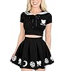 Littleforbig Usagi Sailor Luna Bauchfreies Top mit Kragen, Kawaii Sailor Luna – Bild 4