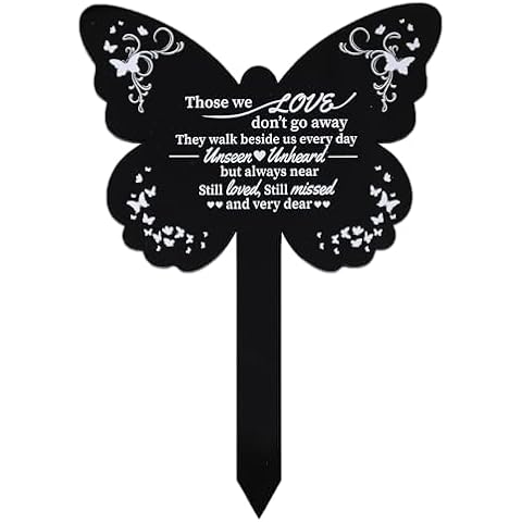 GLOBLELAND Memorial Acrylic Plaque Stake Cover