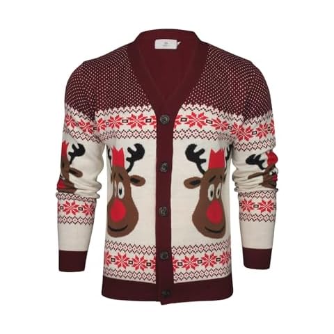 Xact Rudolf Reindeer Button-Up Cardigan Cover