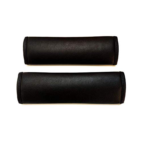 Elegant Nappa Leather Black Seat Belt Shoulder Pads for Maruti Suzuki Ertiga