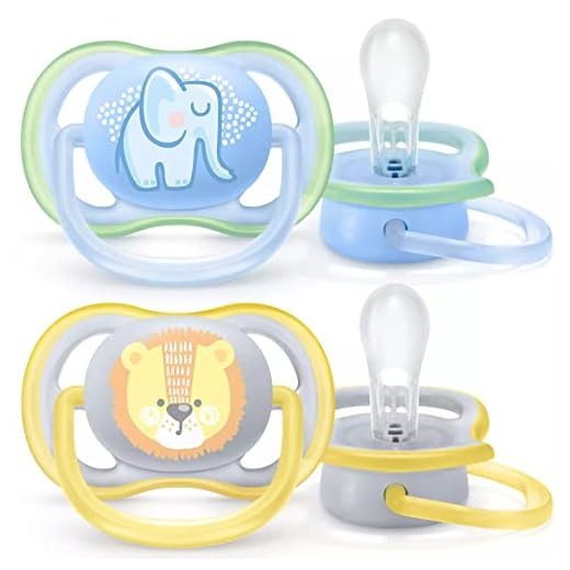 Philips Avent Ultra Air Napp - En lätt napp som andas - Ortodontisk och BPA-fri - Lämplig för ålder 0-6 mån - 2-pack - SCF085/01