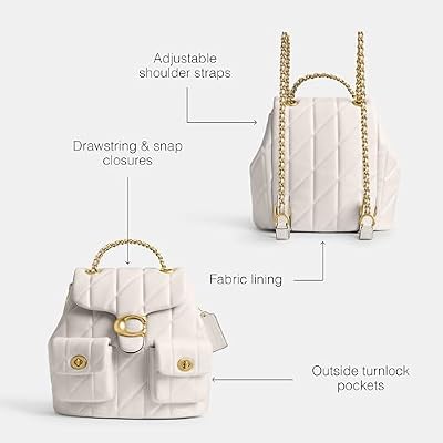 COACH Women's Quilted Leather Tabby Backpack
