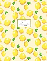 Notebook: Unruled/Unlined/Plain Notebook/Sketchbook - (8.5 x 11 inches) Large - 110 Pages - Lemon 172228367X Book Cover