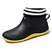 sorliva Gartenschuhe, wasserdicht, Clogs, Regenstiefel, Unisex, zum Reinschlüpfen, leicht, für Damen und Herren, Gelb gefüttert, 38 EU Clogs günstig Kaufen-sorliva Gartenschuhe, wasserdicht, Clogs, Regenstiefel, Unisex, zum Reinschlüpfen, leicht, für Damen und Herren, Gelb gefüttert, 38 EU