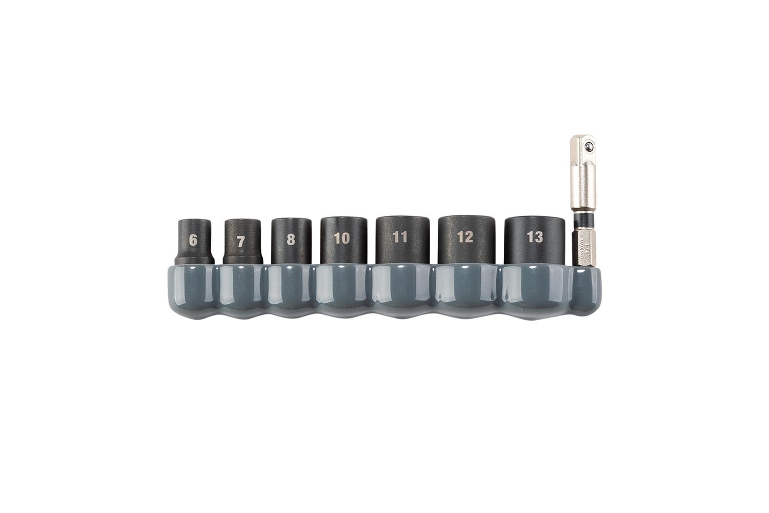 Makita 8-Piece Impact Socket Set, 1/4-Inch Drive, 6-13Mm With Hex Shank Adapter, E-19015