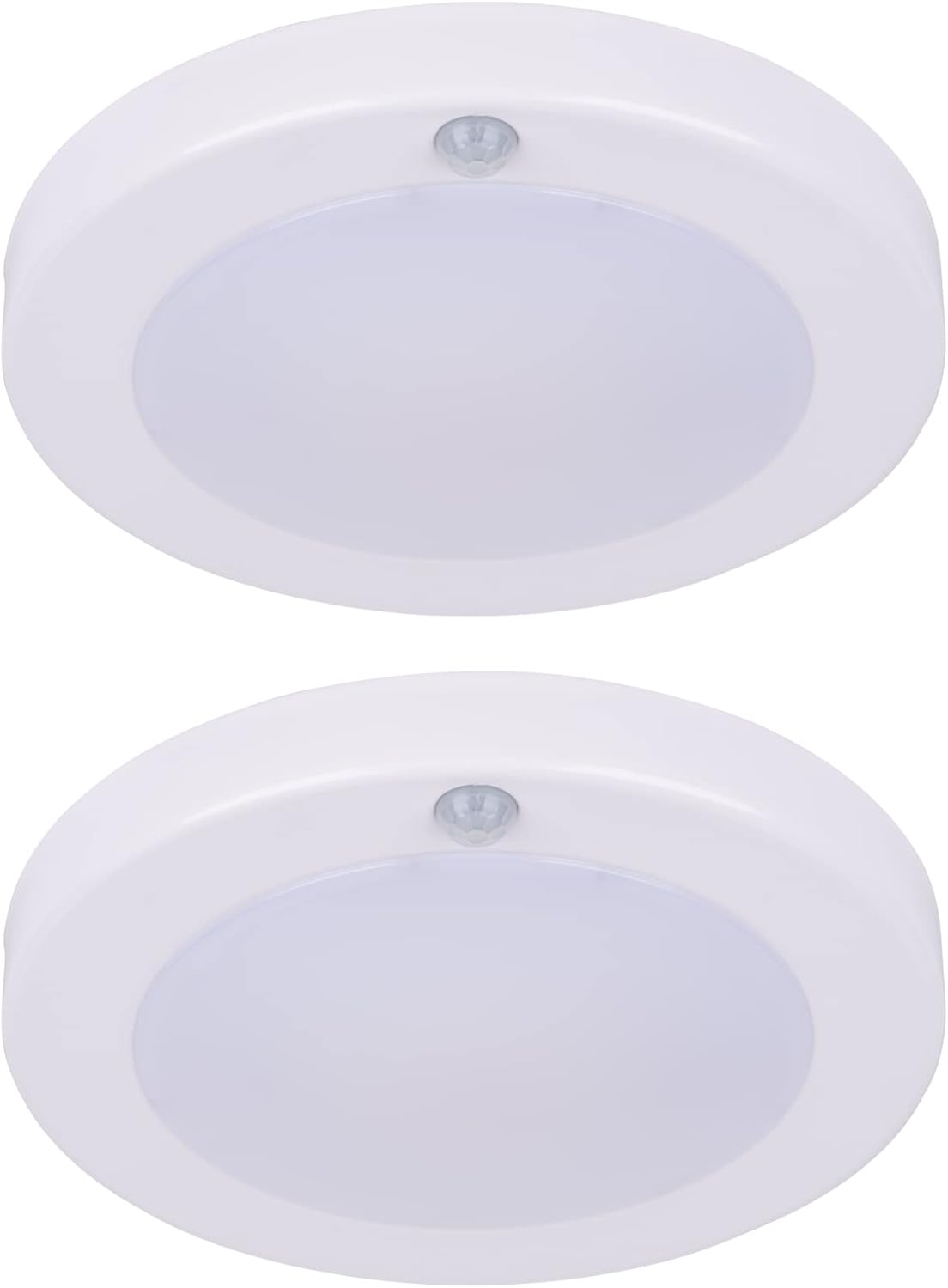 LIT-PaTH LED Flush Mount Ceiling Light, Closet Lighting Fixture with Motion Sensor, 10.5W, 700 Lumen, 6.2 Inch, Anti-Rust Galvanized Housing, Bronze Finish 3000K 4-Pack