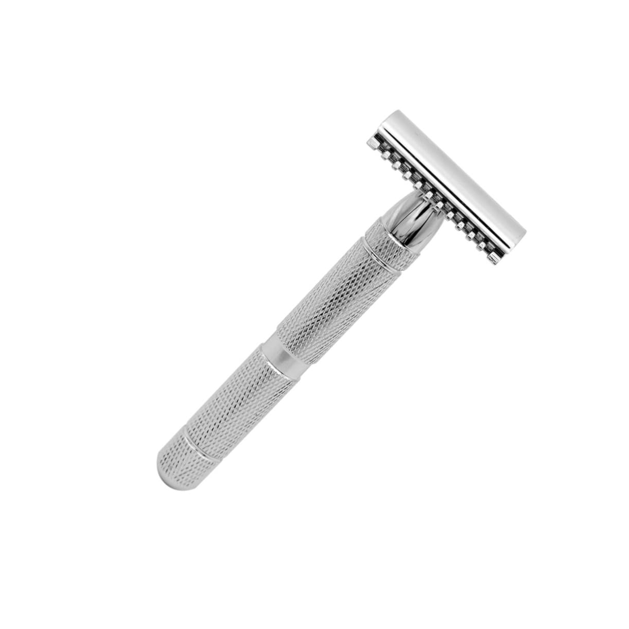 CALLARON 3pièces Rasoir De Sécurité Acier Pour Rasoir Double Finition Texturée Pour Main Pour Rasage à Ou Salon