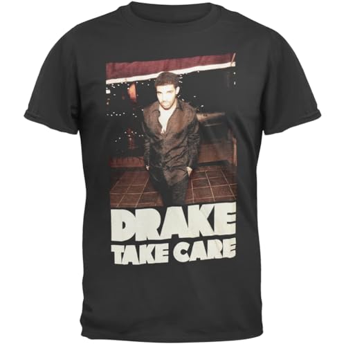 Old Glory Drake - Mens Take Care Soft T-Shirt X-Small Black