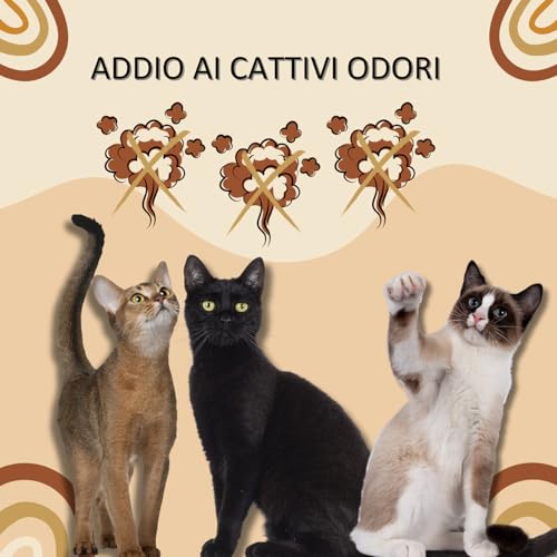 Pet's Market - Toilette Lettiera Chiusa Komoda per igiene gatti con porta basculante paletta e filtro al carbone colori assortiti 54X39X40H - 4