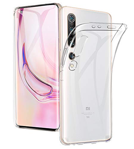 A-VIDET Funda Xiaomi Mi 10 Pro,Cubierta Blanda de Silicona Súper Delgada Envuelto Completo de Bordes Anti-caída Anti-Huellas Funda Protectora para Xiaomi Mi 10 Pro