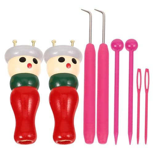 TEHAUX 1Set DIY Spool Loom Knitter Professional Yarn Weaving Tool for Sweaters Scarves and Crafts Lightweight and Durable Design Present for Weaving Enthusiasts