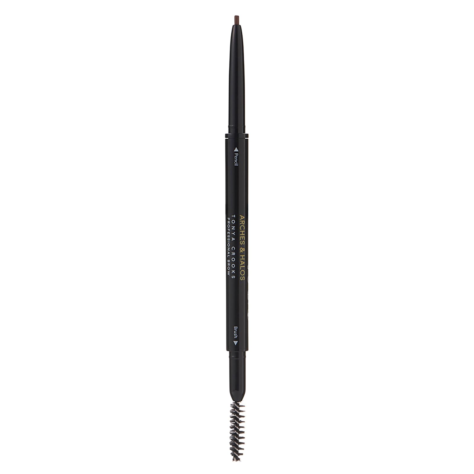 Arches & Halos Micro Defining Brow Pencil - Fuller and More Defined Brows - Long-Lasting, Smudge Proof, Rich Color - Dual Ended Pencil with Brush - Vegan and Cruelty Free Makeup - Auburn - 0.003 oz