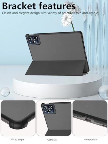 Étui magnétique TABWEE W90 en cuir synthétique durable