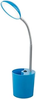 Flexo LED 6W 4000k 500 Lm. con lapicero, altura máx. 49cms, color azul