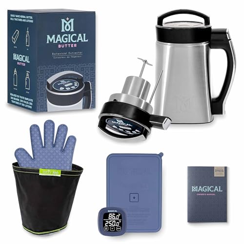 Magical Butter Machine MB2E Machine Butter Dishes Maker Herb Infuser Gummy Maker Machine with Cookbook Included (Mb2e and Decabox, Medium)