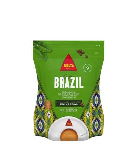 Delta Cafés Origen Brasil - Café Molido - Mezcla Aromática y Tropical - Dulce y Afrutado - 220 g