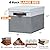 Criusia Large Storage Baskets Bins with Lids 4 Pack, Storage Baskets for Organizing Shelves Nursery Bedroom, Home Closet Organizers Cubes for Clothes Toys Blanket - Stackable & Sturdy -14x10x9.5