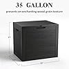 ZEUKMXOO 35 Gallon Outdoor Storage Box Waterproof,Deck Boxes Outdoor Waterproof,Resin Deck Box Delivery Boxes for Outside for Package Delivery,Patio Cushions,Gardening Tools,UV Resistant #1