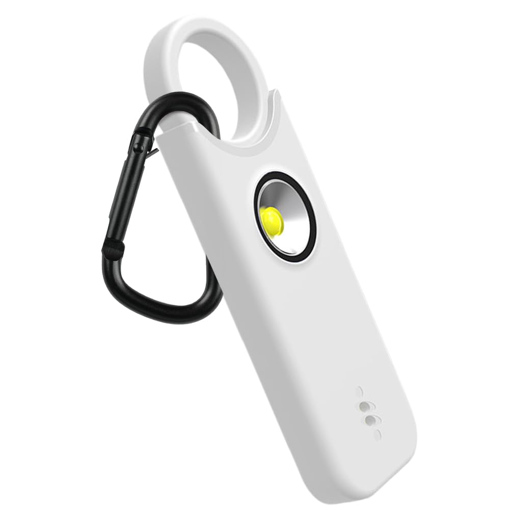 Flintronic Allarme di sicurezza personale per donne, allarme di sicurezza personale da 135DB con luce stroboscopica a LED, allarme di emergenza per autodifesa per donne, ragazze, bambini e anziani