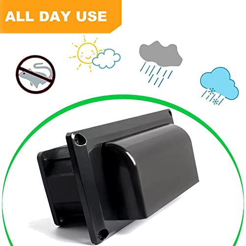 AUTOXBERT Lüftung Abluftventilator Side Air Vent Lüftung Wohnwagen Wohnmobil Anhänger RV 12V für Camper Trailer Boat Marine Yacht, Schwarz