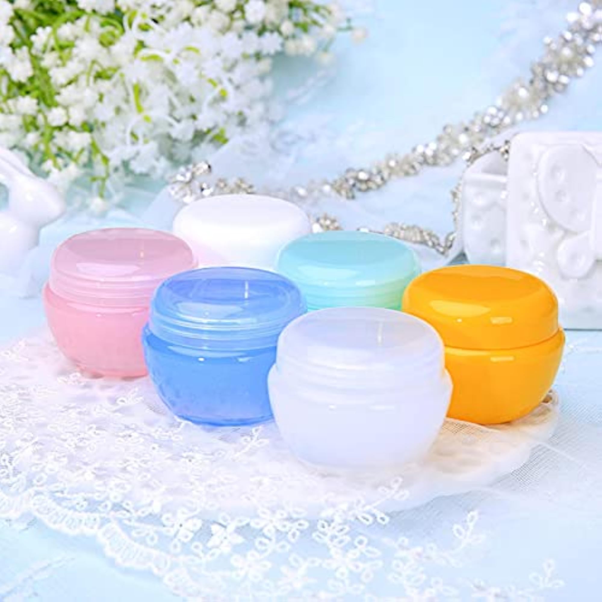 30 Pieces Cosmetic Jars Refillable 10G Empty Small