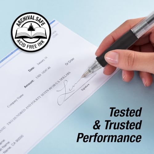 Image of Pilot G2 Retractable Gel Roller Ball Pen with 0.5mm Extra Fine Point, Black Ink, 12-Pieces (31002)